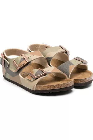 Birkenstock Boys Shoes - Milano Birko-Flor camouflage-pattern sandals