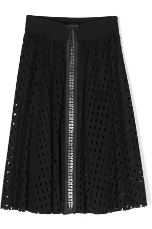 DKNY Girls Skirts - Cut-out pleated skirt