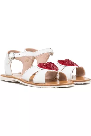 SOPHIA WEBSTER Heart-patch cut-out sandals