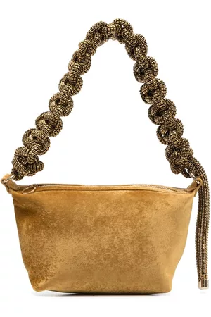 KARA Women Shoulder Bags - Rhinestone-embellished velvet shoulder bag