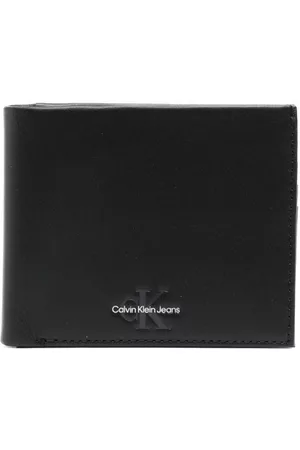 Calvin Klein Men Wallets - Logo-print leather wallet