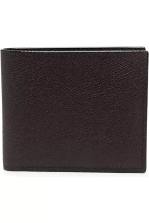 VALEXTRA Men Wallets - Pebbled leather bi-fold wallet
