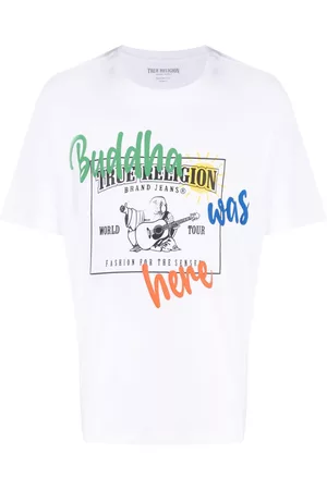 True Religion Men Short Sleeve - Graphic-print cotton T-shirt