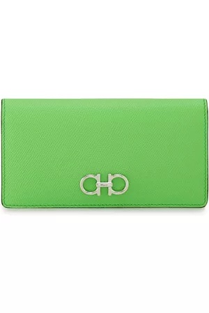 Salvatore Ferragamo Women Wallets - Gancini-plaque leather wallet