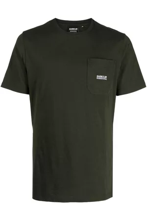 Barbour Men Short Sleeve - Logo-print crew-neck T-shirt