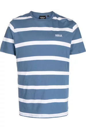 Barbour Men Short Sleeve - Logo-embroidered striped T-shirt