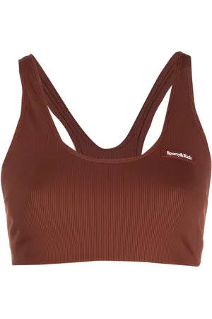 Sporty & Rich Logo-print sports bra