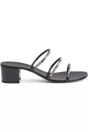 Giuseppe Zanotti Women Shoes - Dark Colorful 40mm embellished sandals