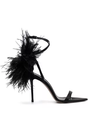 LE SILLA Women Shoes - Rose 110mm feather-detailing sandals