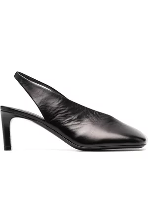 Jil Sander Women Shoes - 75mm square-toe leather pumps