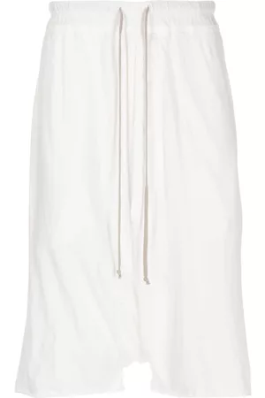 Rick Owens Drop-crotch cotton shorts