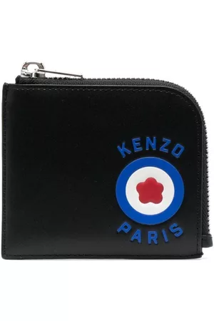 Kenzo Men Wallets - Logo-embossed leather wallet