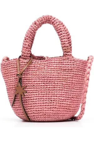 MANEBI Women Handbags - Mini raffia tote bag