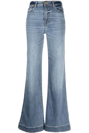 7 for all Mankind Logo-patch wide-leg jeans