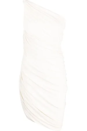 Norma Kamali Draped-design one-shoulder dress
