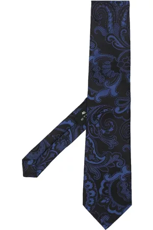 Etro Men Bow Ties - Paisley-print silk tie