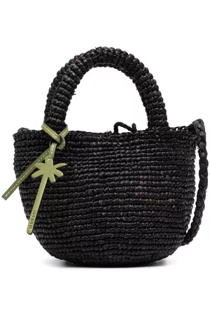 MANEBI Women Handbags - Mini raffia tote bag