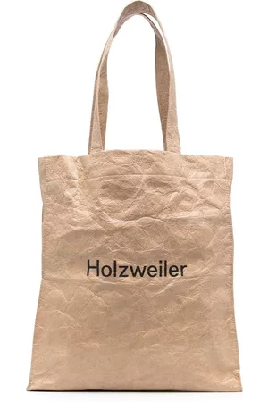 Holzweiler Handbags - Shelter logo-print tote bag