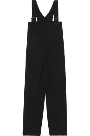 Y'S Women Dungarees - Straight-leg wool dungarees