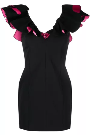 Pinko Women Party Dresses - Ruffled V-neck minidress