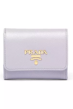 Prada Women Wallets - Logo-lettering Saffiano leather wallet