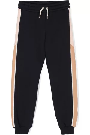 Chloé Colour-block cotton track pants