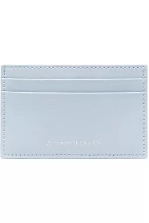 Alexander McQueen Men Wallets - Logo-print leather cardholder