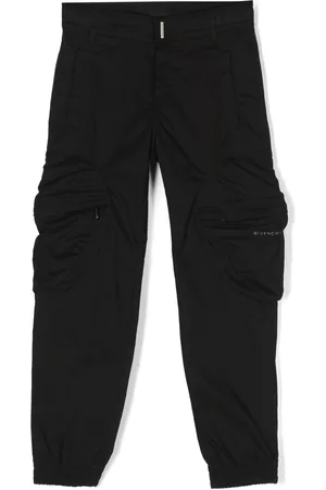 Givenchy Logo-plaque gabardine trousers