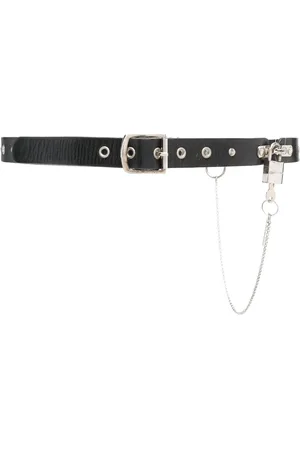 Dolce & Gabbana 2000s chain-link leather belt