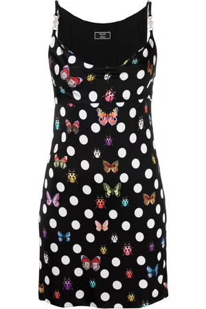 VERSACE Women Printed Dresses - X Dua Lipa Butterflies & Ladybugs Polka Dot-print minidress