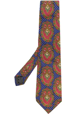 VERSACE Men Neckties - 1990s graphic-print silk tie