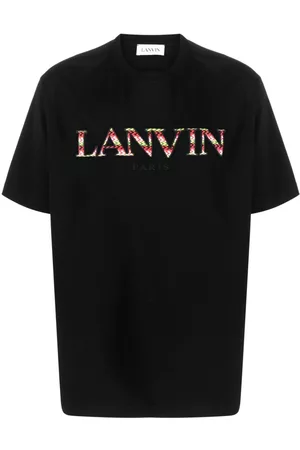 Lanvin Men Short Sleeve - Embroidered logo T-shirt