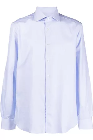 corneliani Men Shirts - Spread collar cotton shirt
