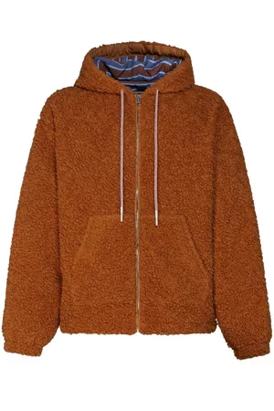 Marni Logo-drawstring teddy jacket