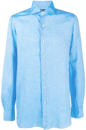 Finamore Button-fastening linen shirt
