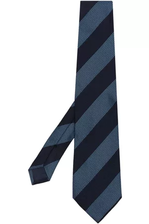 Tom Ford Men Bow Ties - Striped jacquard silk tie