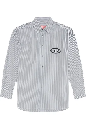 Diesel S-Douber logo-embroidered shirt