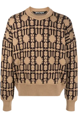 Palm Angels Monogram-jacquard jumper