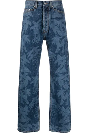 Palm Angels Palmity palm tree-print jeans