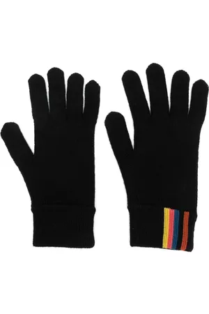 Paul Smith Stripe-print wool gloves