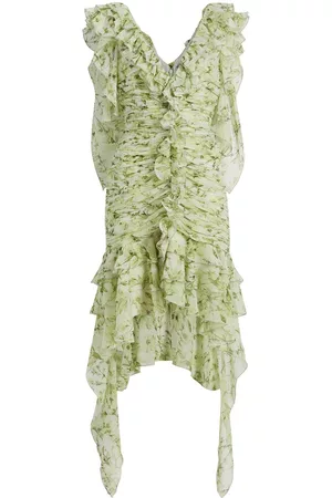 Cinq A Sept Women Party Dresses - Portra ruffle-detailing silk minidress