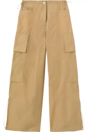 Palm Angels Low-rise wide-leg parachute trousers