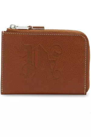 Palm Angels Men Wallets - PA monogram zipped cardholder