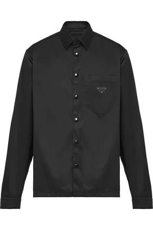 Prada Men Shirts - Snap button-up shirt