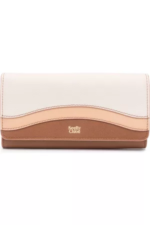 See by Chloé Women Wallets - Colour-block panelled leather wallet