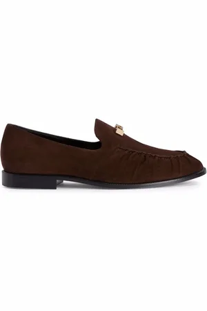 Giuseppe Zanotti Jareth logo plaque loafers