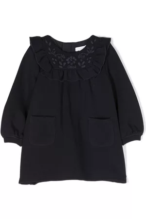 Chloé Ruffle-collar long-sleeve dress