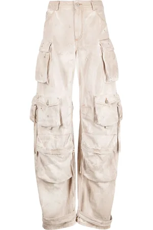 The Attico Fern wide-leg cargo jeans