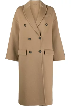 Brunello Cucinelli Double-breasted virgin-wool coat