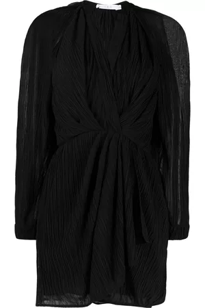 IRO Semi-sheer draped minidress